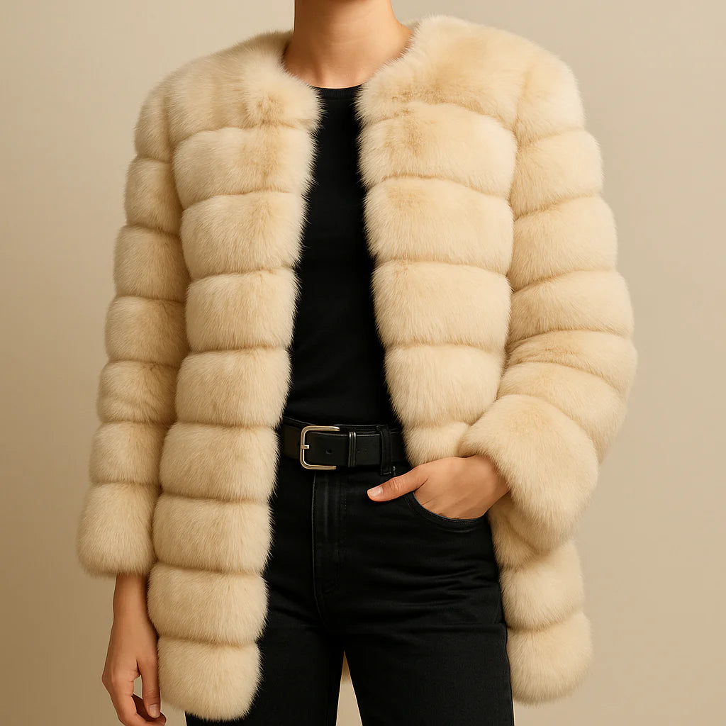 Majestic Plush Long Coat