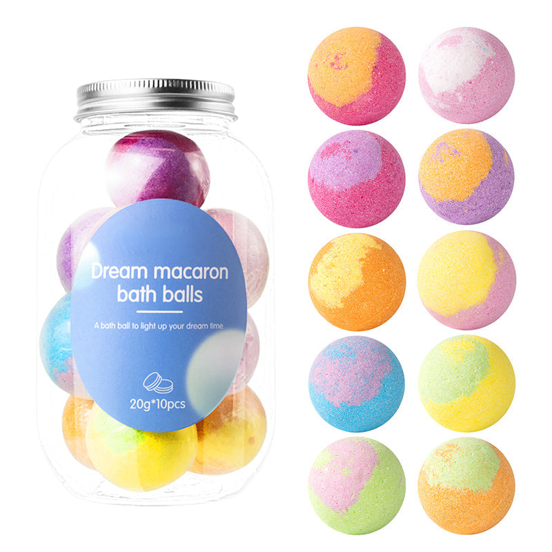10-Piece Macaron Bath Bomb Set