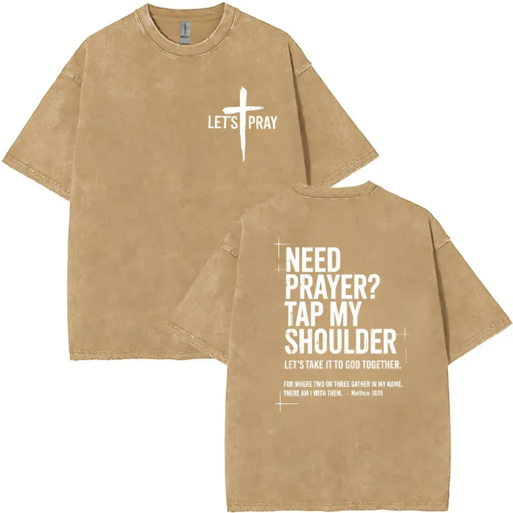 ⛪✝️ Easter 2026  Need Prayer Hoodie - Tap My Shoulder Let's Pray Christian Faith Top