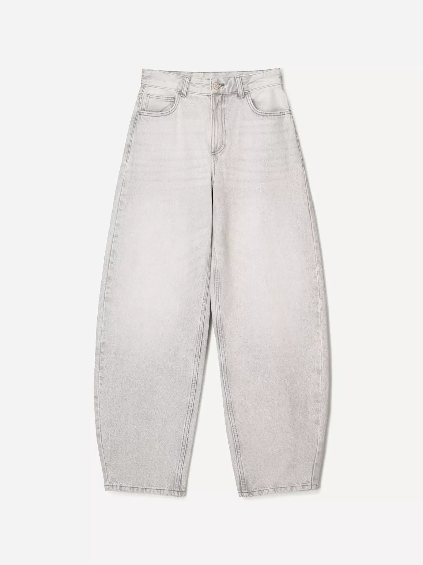 Wide Leg Washed Jeans