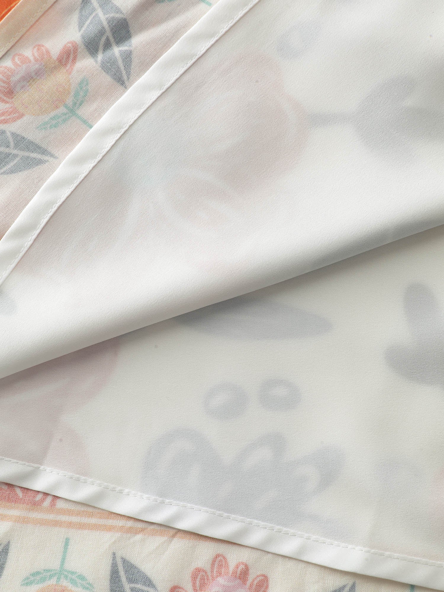 Colorful Floral Print V-Neck Mini Dress