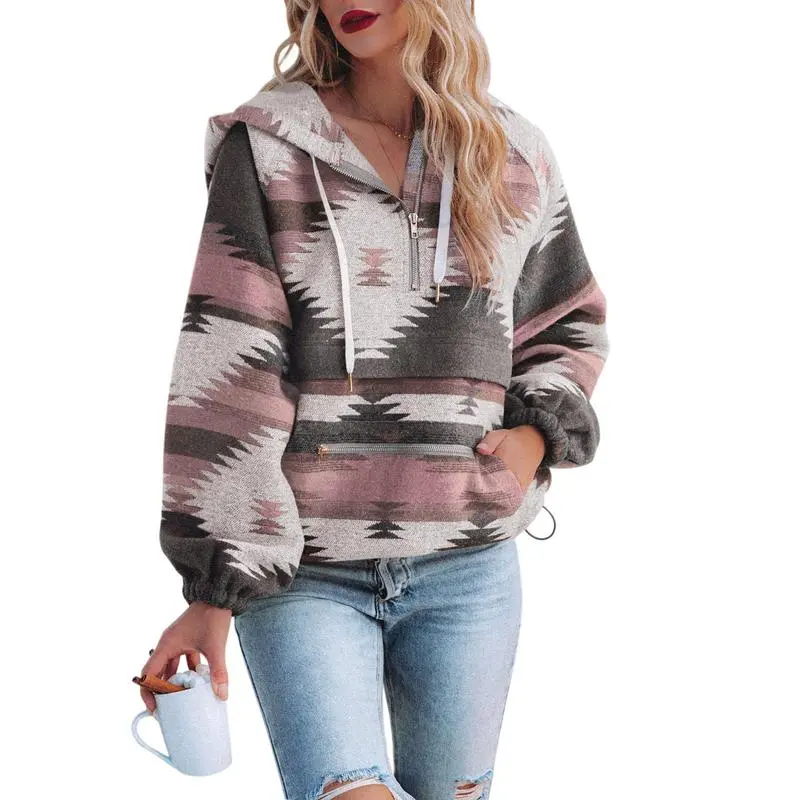 Women’s Oversized Hoodie Zip Up Long Sleeve Loose Fit Sweatshirts