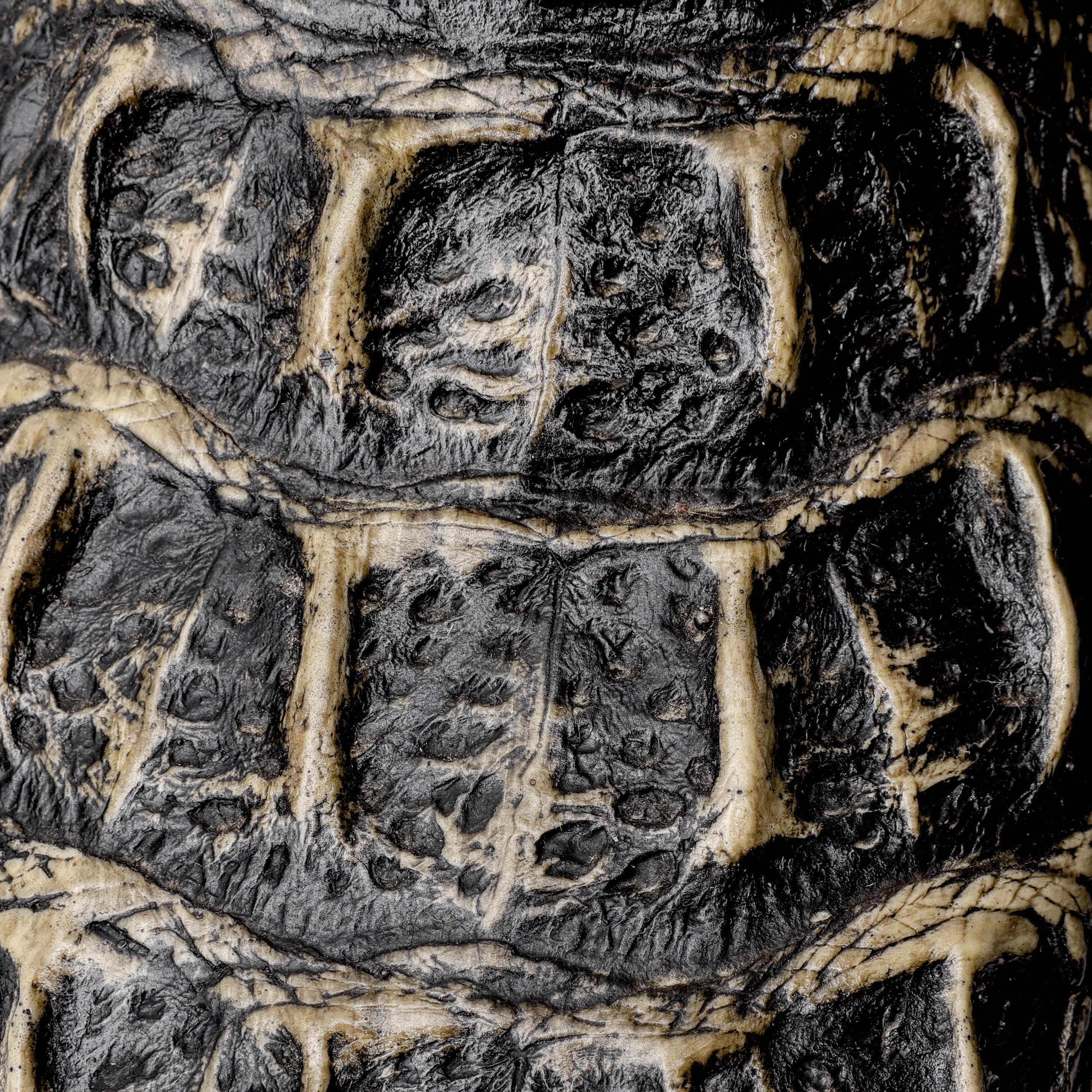 Desert Rustic Caiman Neck Leather Boots - Square Toe