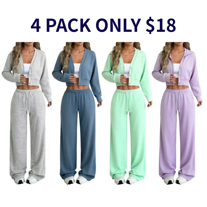 Women's Long Sleeve Jacket & Pants Set