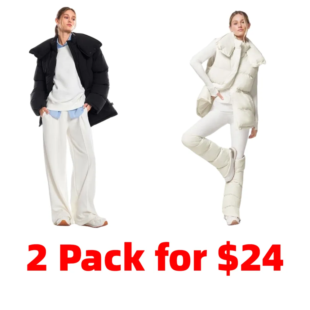 PolarPlay Soft Warm Chill Water-Repellent Lightweight Adjustable Cuffs Waist Detachable Sleeves Collar Puffer Jacket Vest Autumn Winter Outdoor Daily Casual