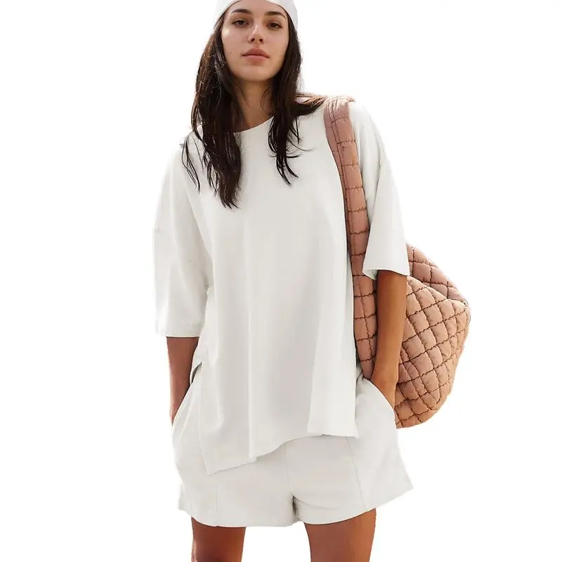 Women Lounge Sets Short Sleeve Cute Tops Shorts