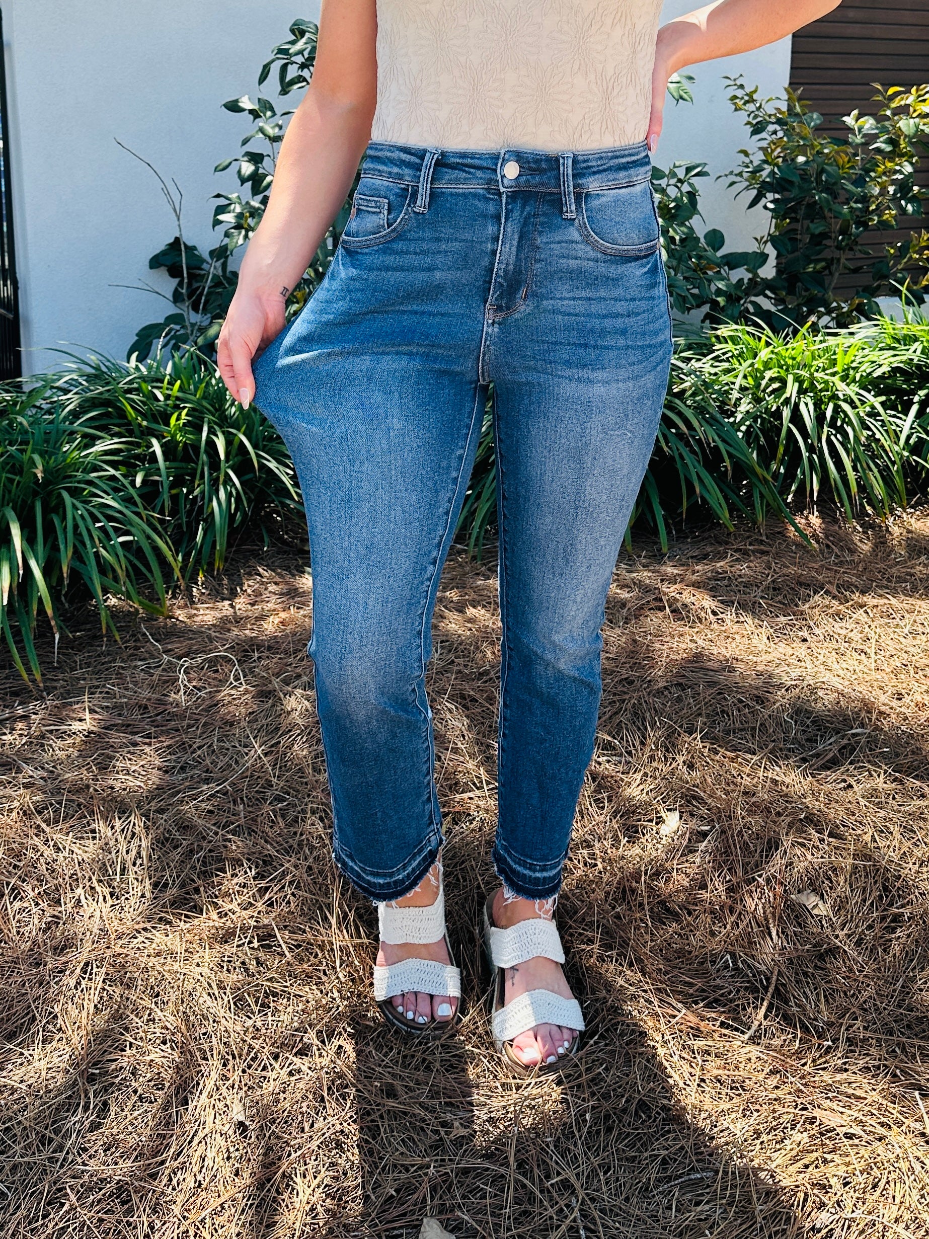 Judy Blue When Summer Kicks In Kick Flare Jeans