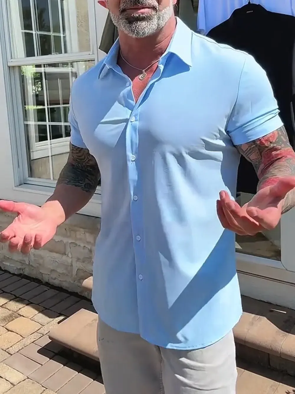 Men'S Solid Color Casual Polo Shirt