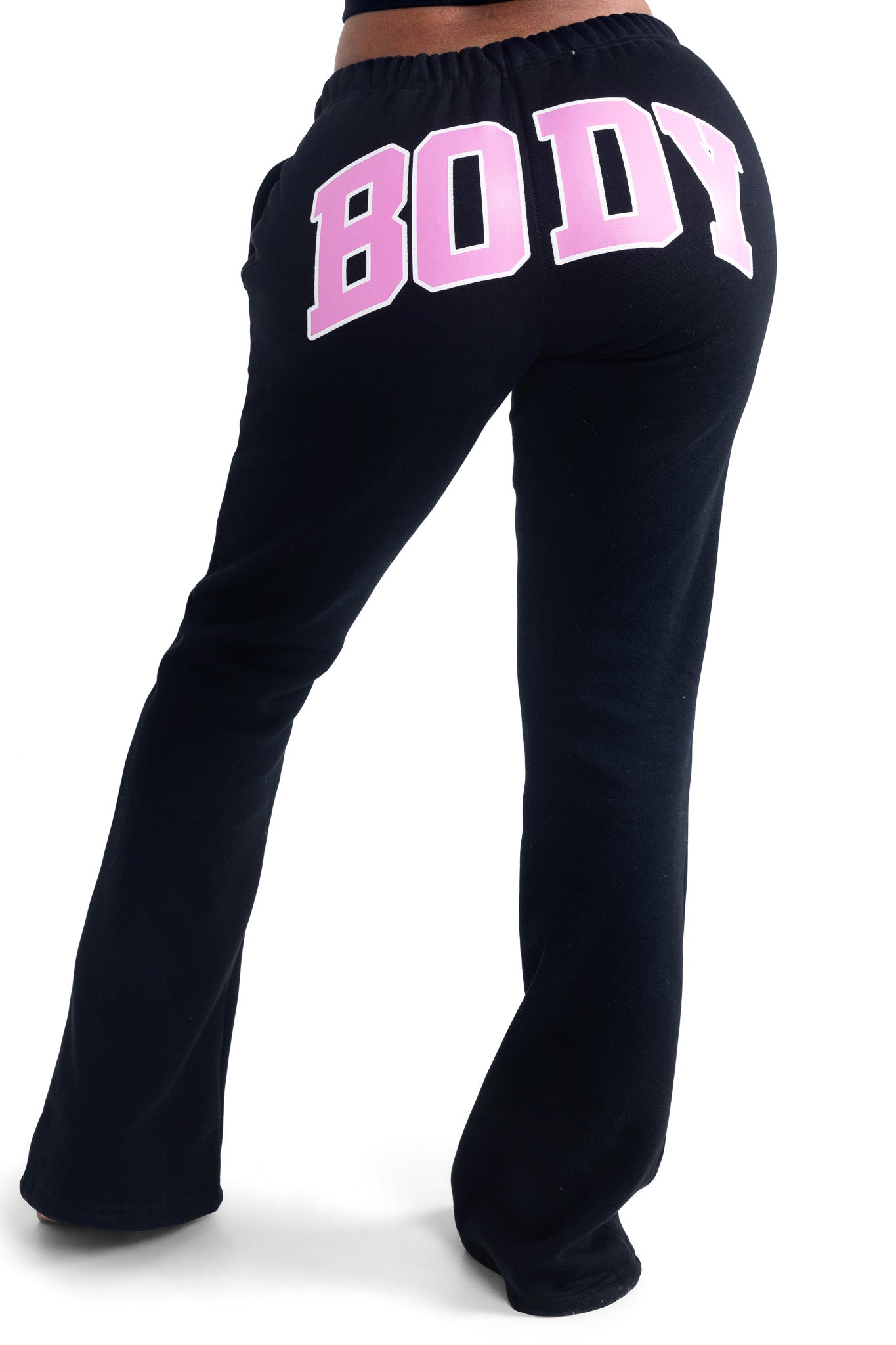 PRE-ORDER - BACKSHOT SWEATPANTS 2.0 (BLACK/PINK)