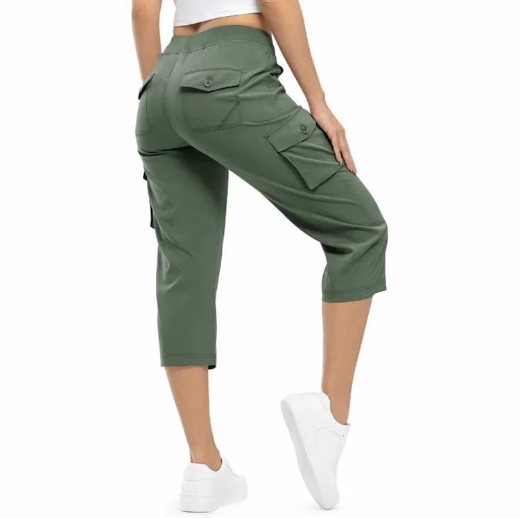 Women's Outdoor Cargo Capris – Lightweight Loose Shorts
