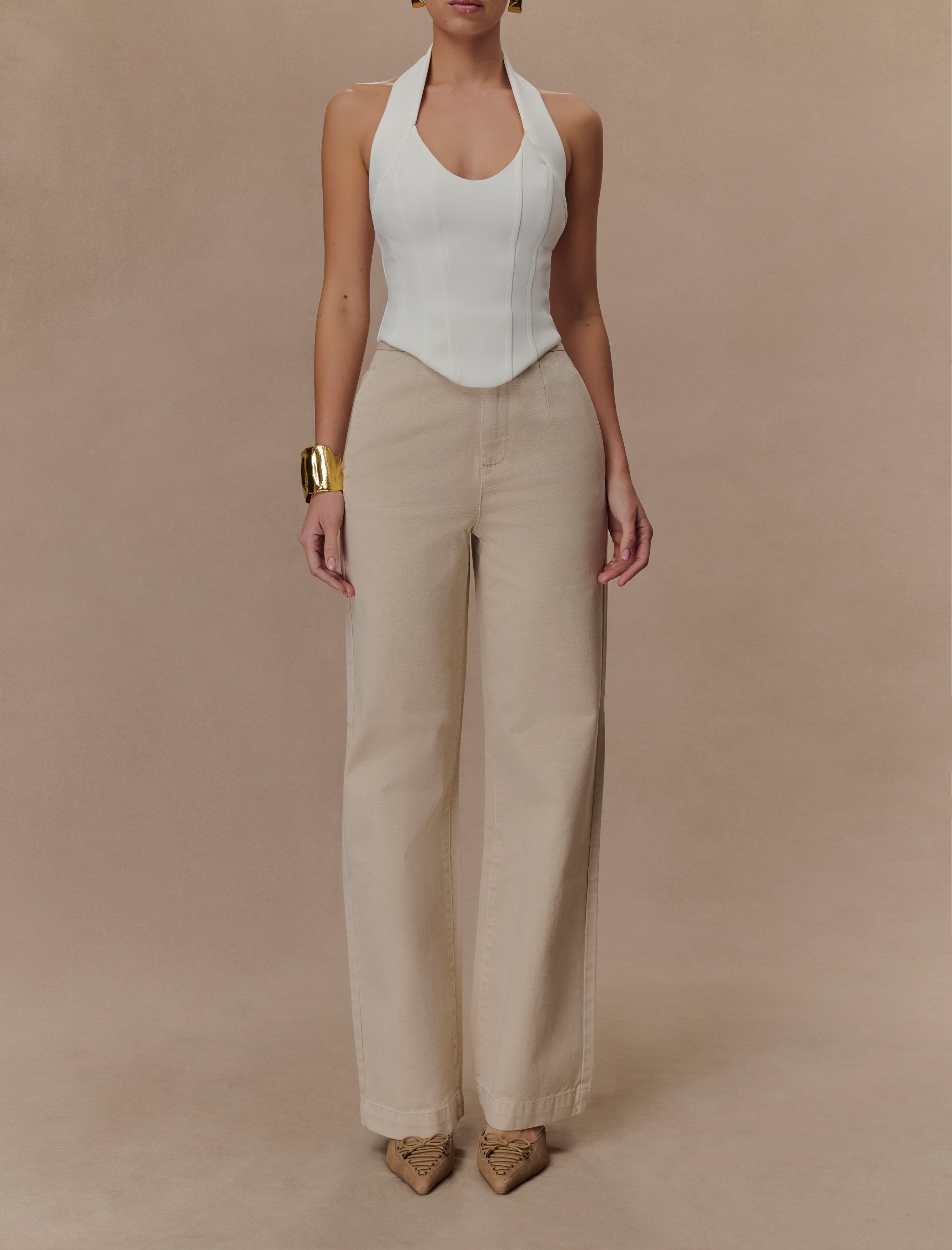 Wash Wide Leg Denim Jeans