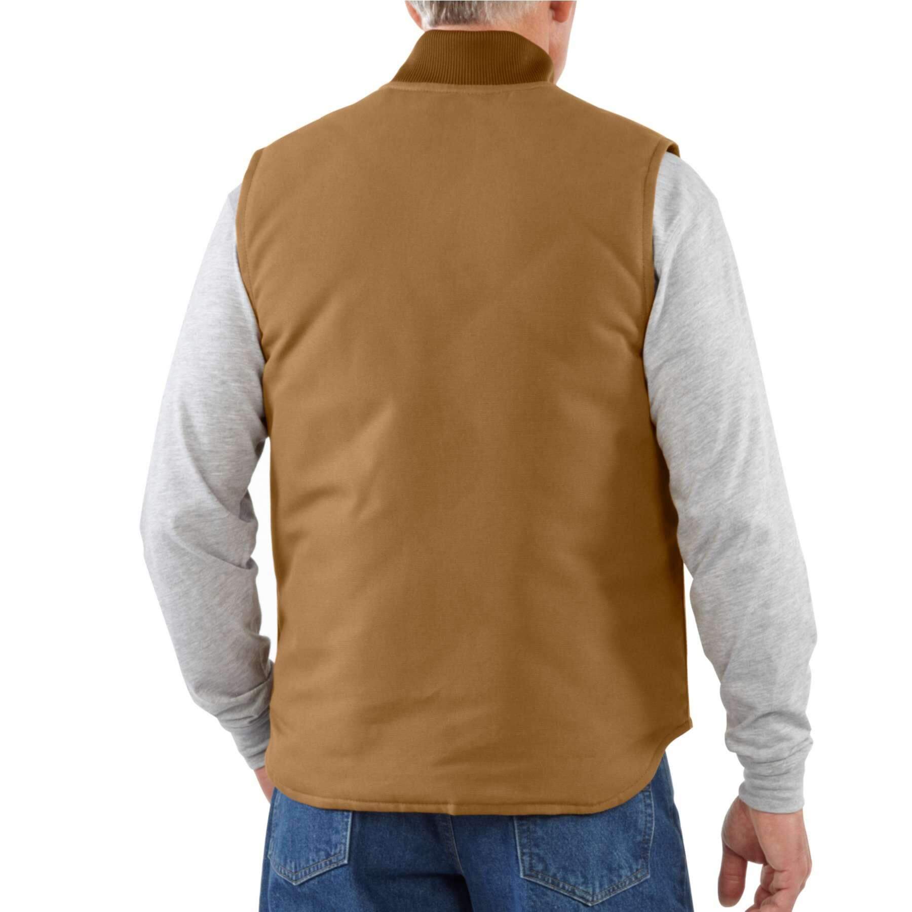 CHT Relaxed Fit Firm Duck Insulated Rib Collar Gilet Vest V01