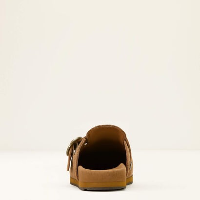 Women's Ariat Brown Floral Emboss Country Mule Slip On Shoes Clearance Sale 65%OFF