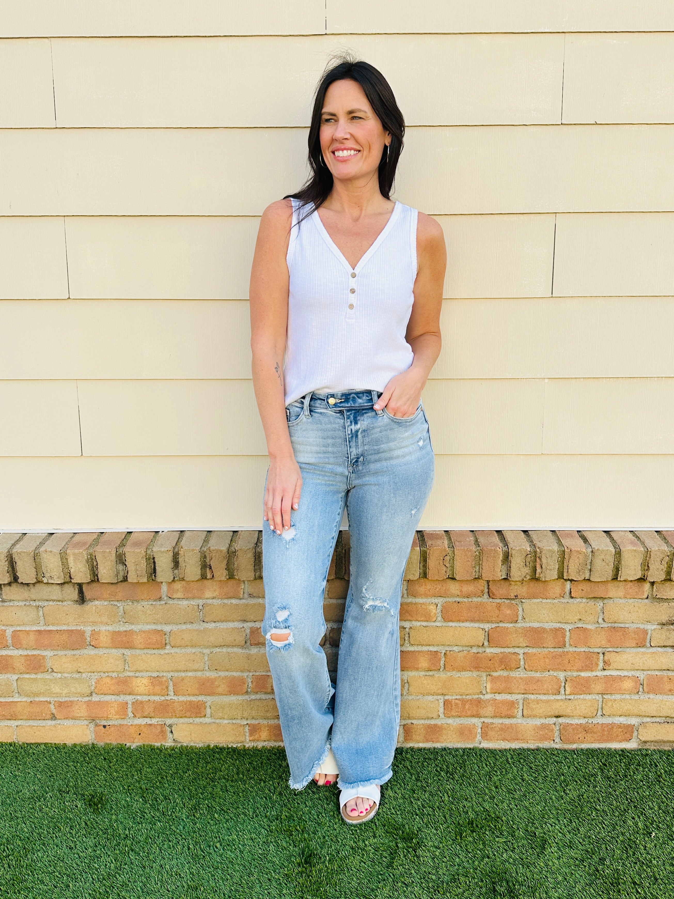 Judy Blue Look Good, Feel Better Flare Jeans