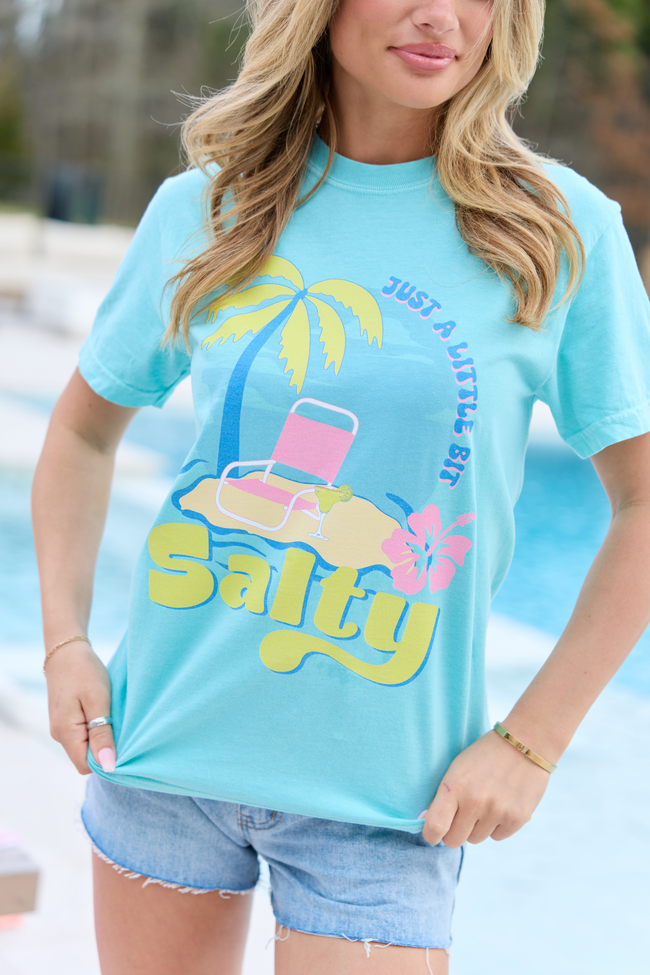 Just A Little Bit Salty Mint Graphic Tee