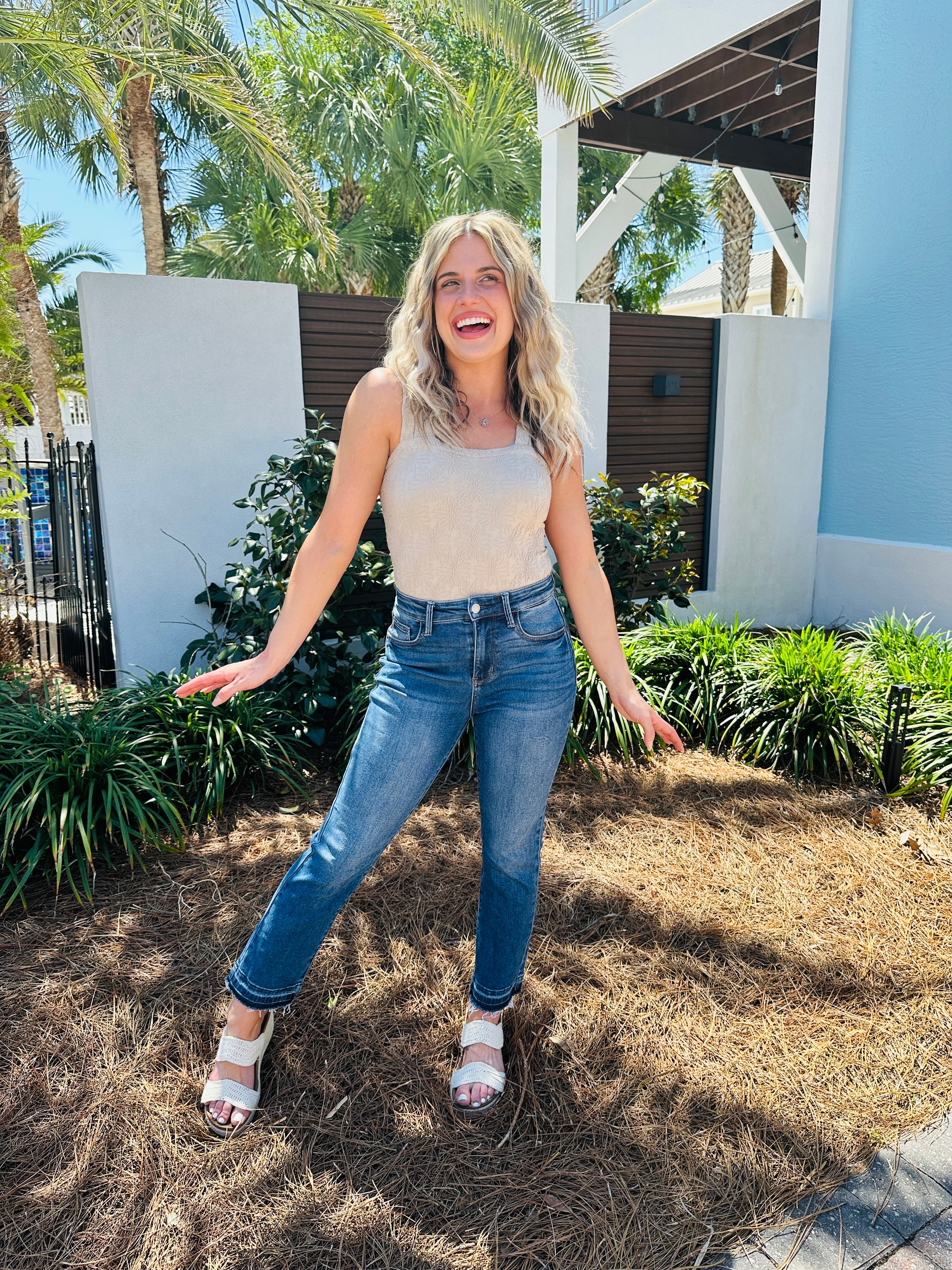 Judy Blue When Summer Kicks In Kick Flare Jeans