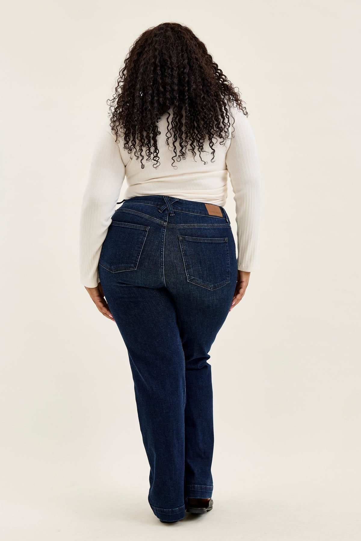 Penny Dark Indigo Trouser Wide Leg - PLUS