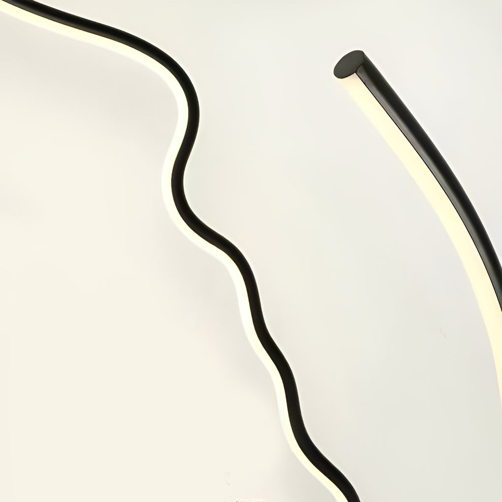 Art Face Shaped Dimming LED RGB APP Multi Color Nordic Floor Lamp