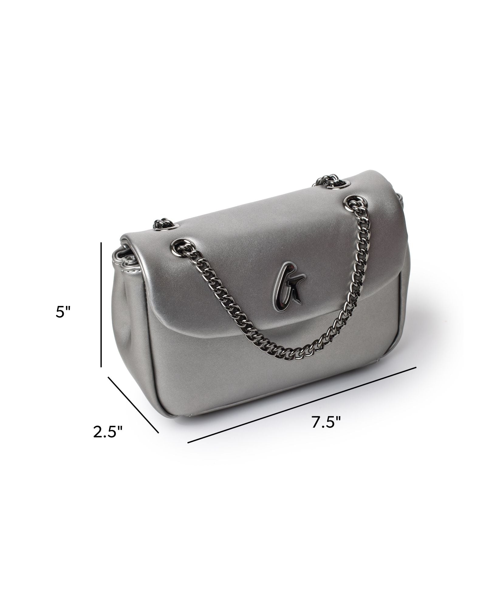 MINI STANDARD FLAP BAG - PLATINUM