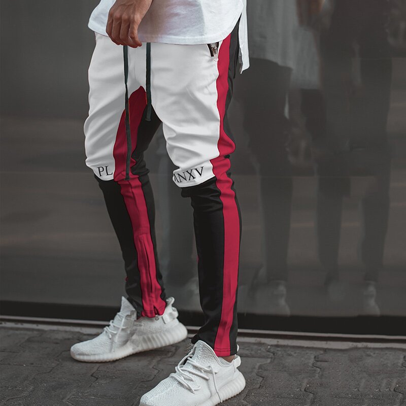 Men'S Patchwork Pocket Casual Knitted Trousers