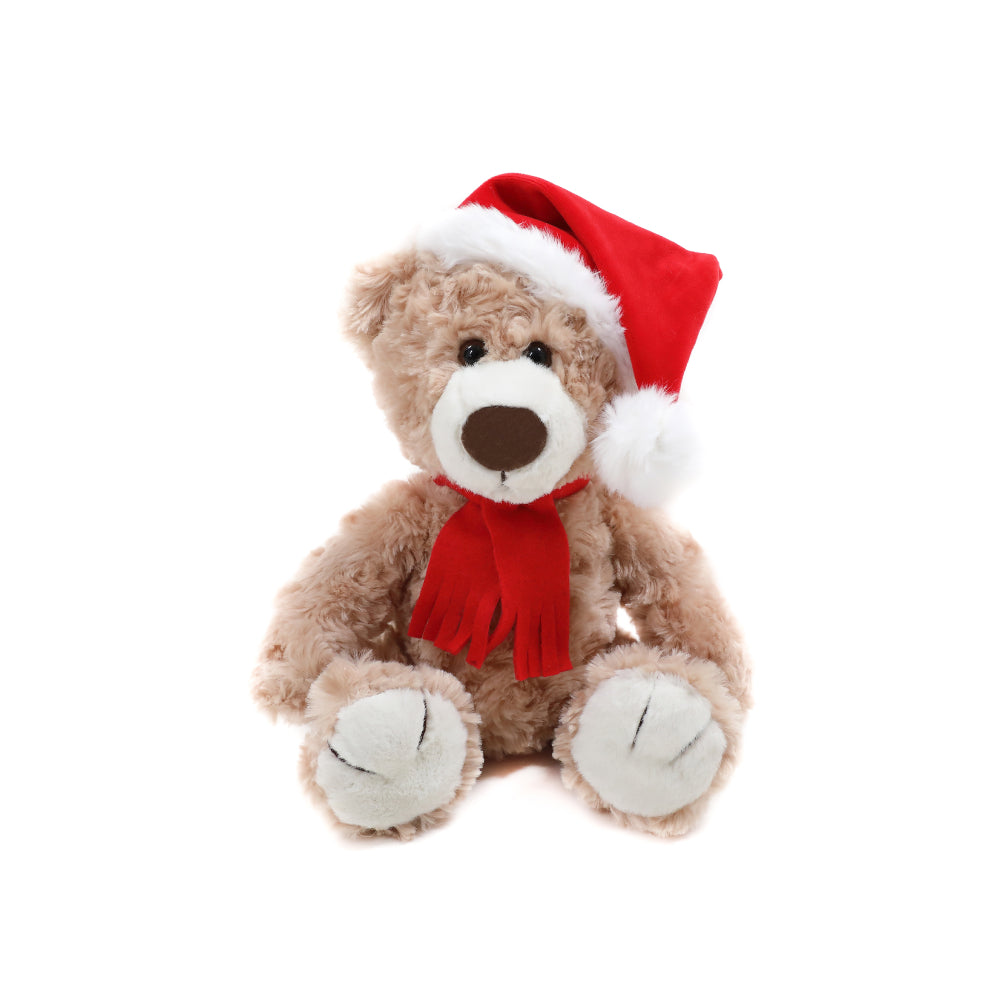 Christmas Logan Bear Beige 12inch