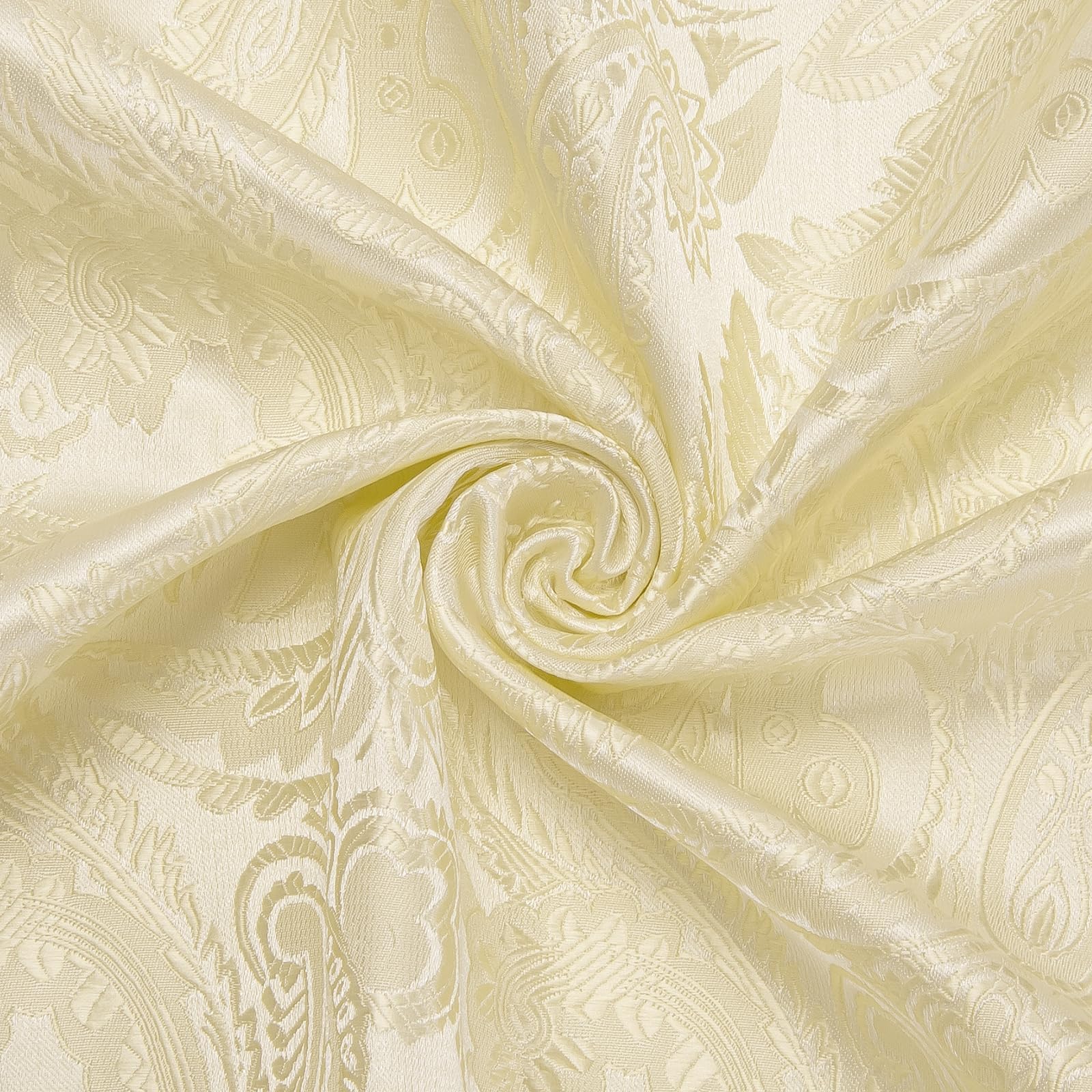 Men's Paisley Dress Shirt Long Sleeve Wrinkle Free Button Down Cowboy Shirts - Beige&paisley