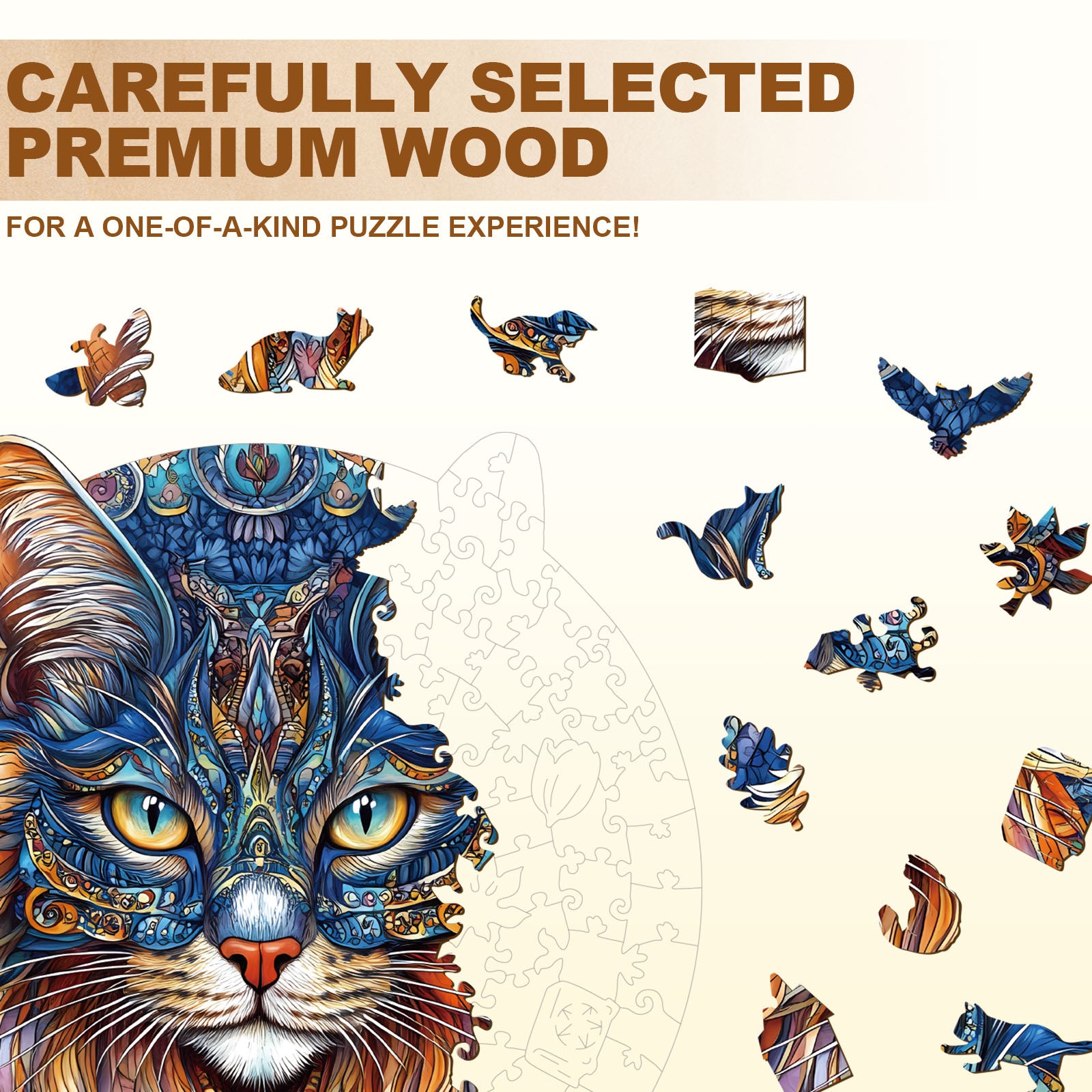 Royal Whiskers Wooden Jigsaw Puzzle