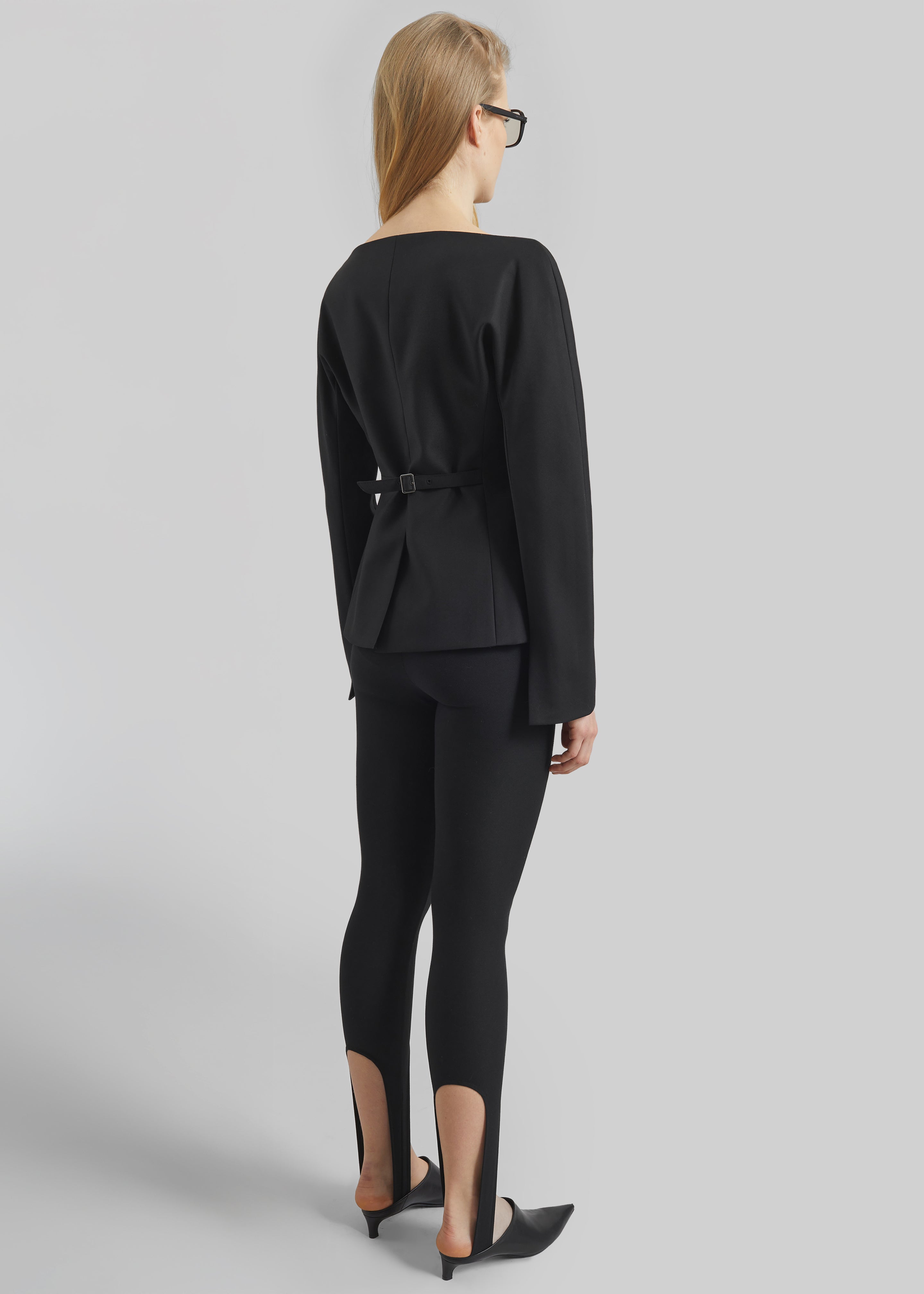 Troense Boatneck Tailored Blazer - Black