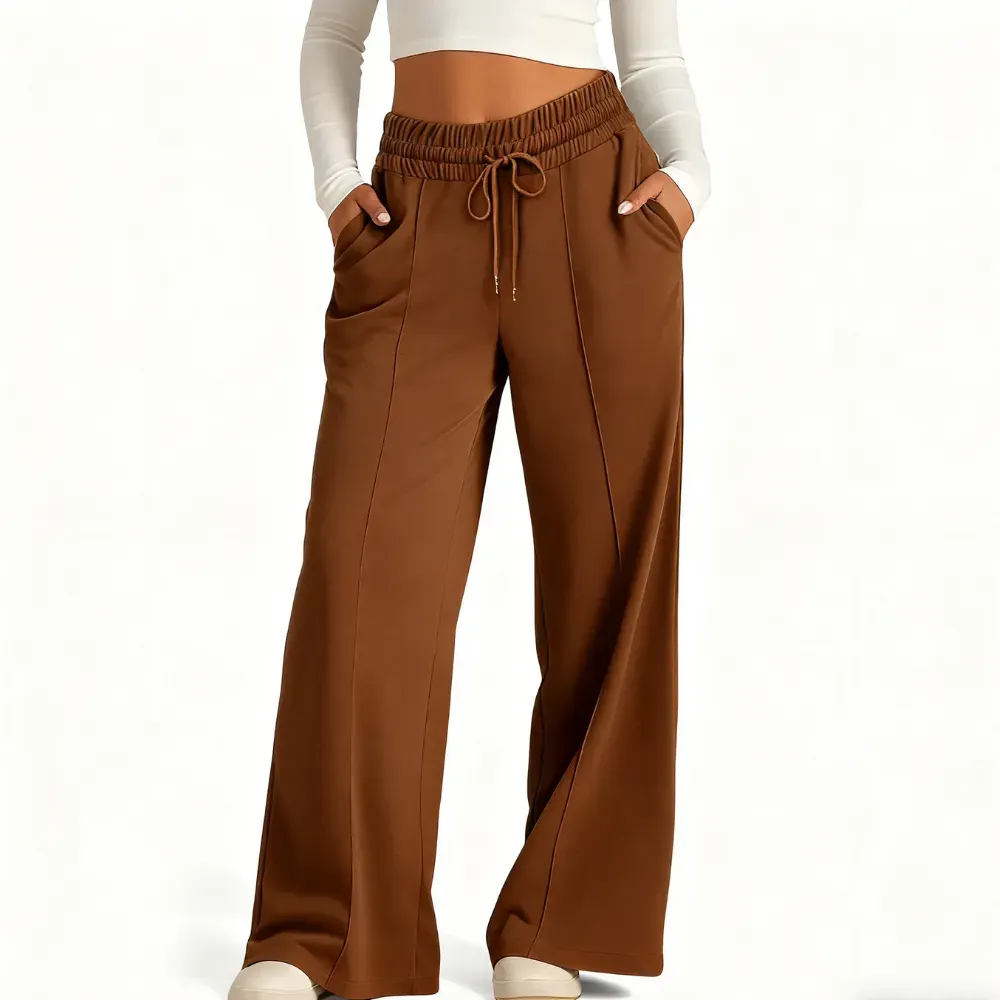 🎅Christmas Promotion 🎁Women's Wide Leg Sweatpants Casual Loose Solid Color Pants