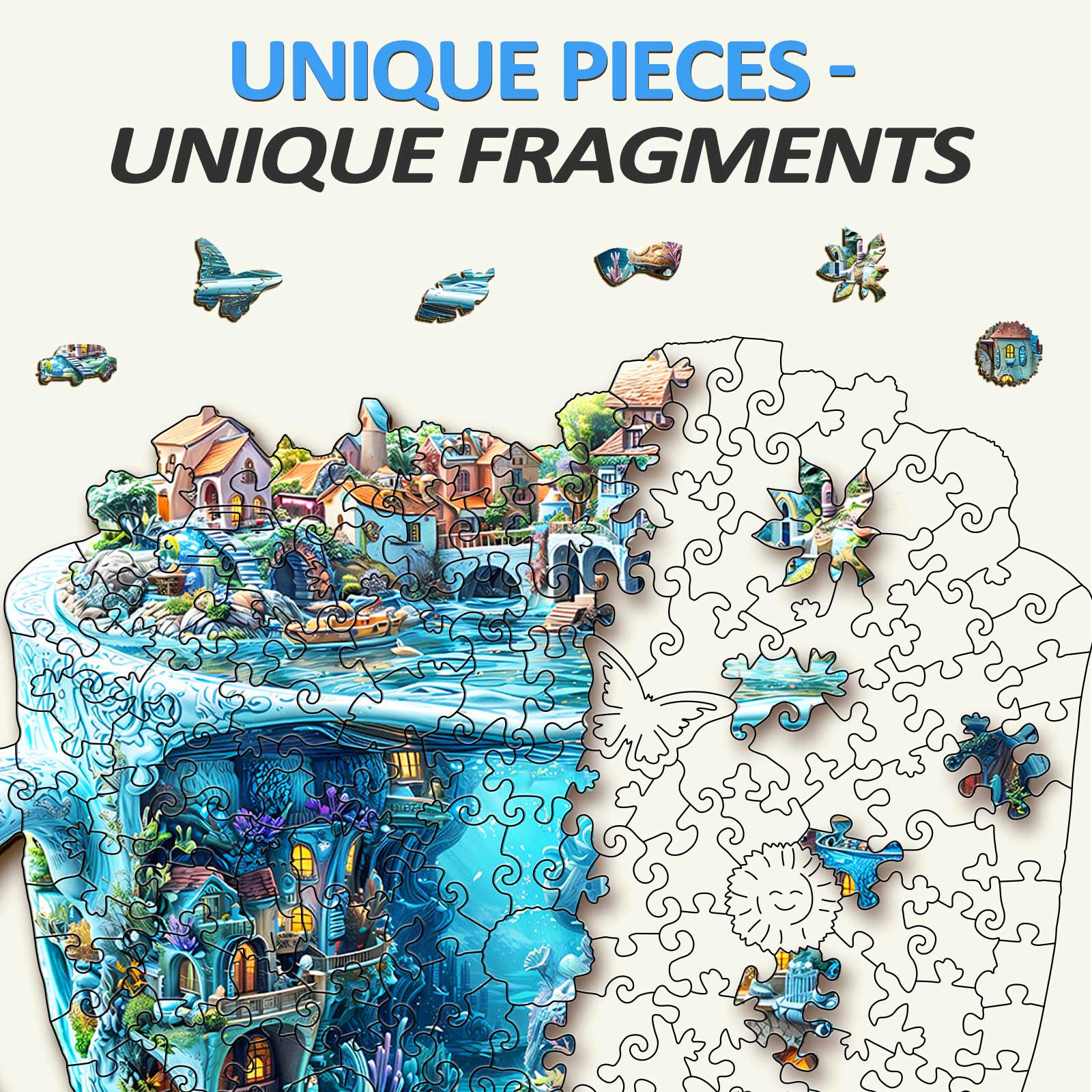 Ocean Mug Wooden Jigsaw Puzzle