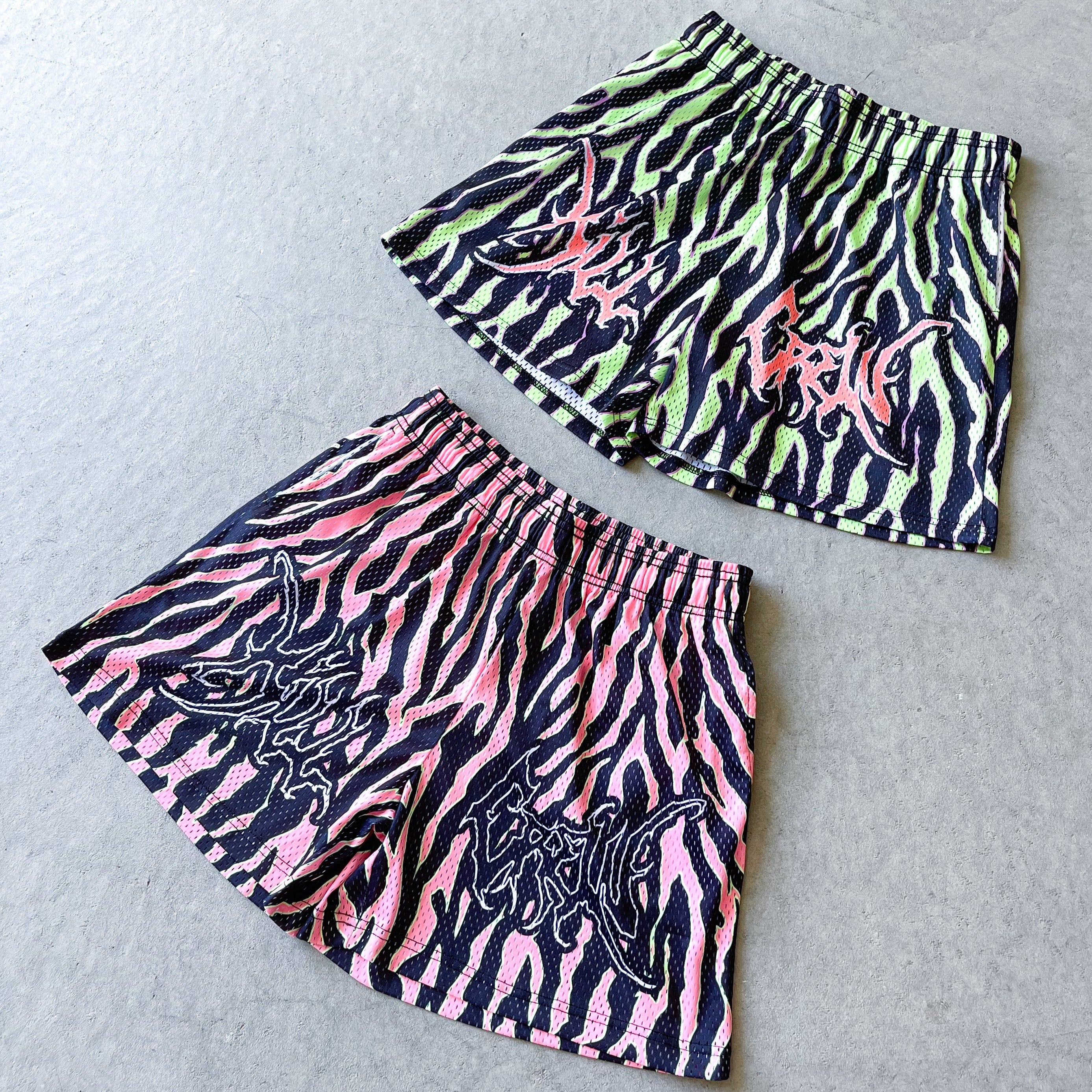 VENTED MESH SHORTS ALIEN - GREEN