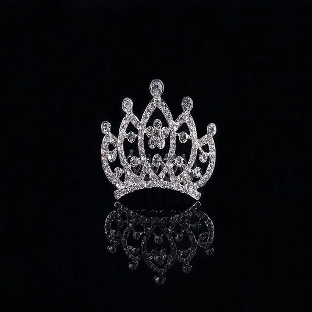 Stunning Crystal Crown Hairclip Accessories