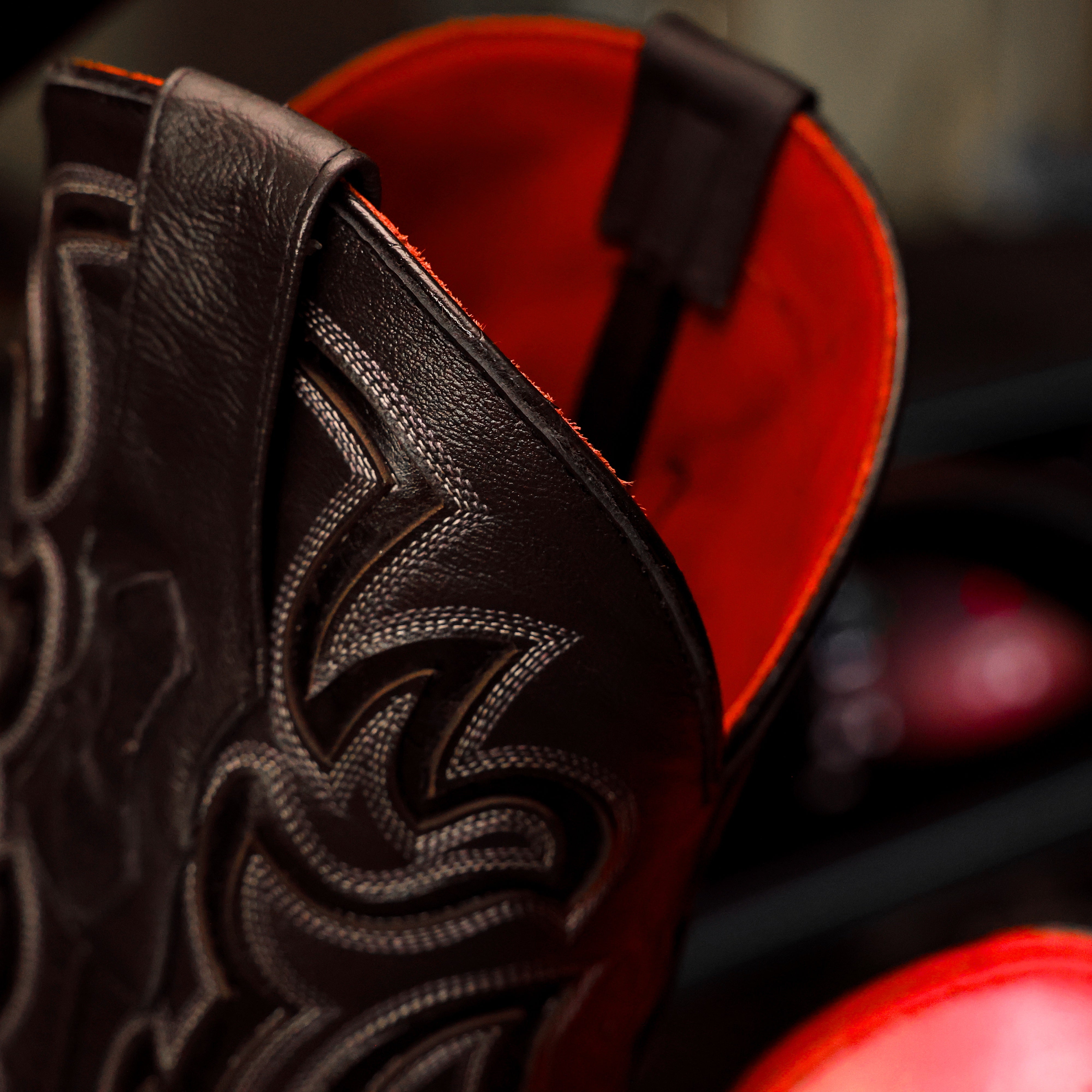 TOTAL BLACK Rough-Out Leather Boots - Square Toe