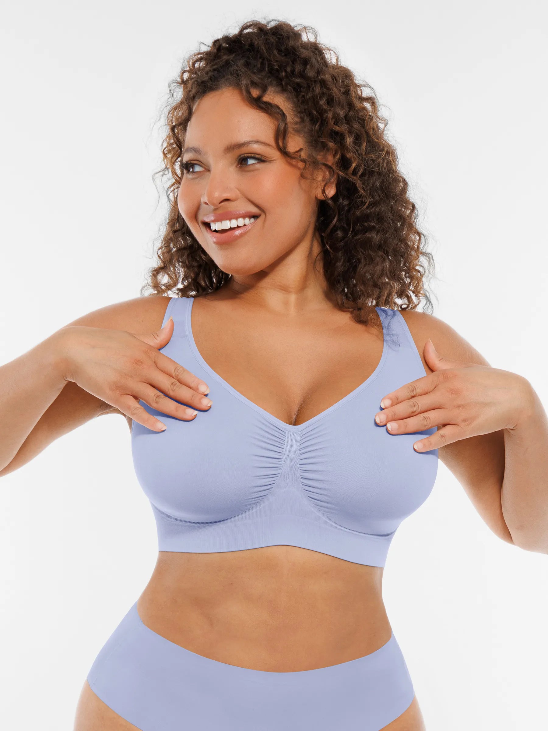 Feelingirl Seamless No Underwire Full Coverage Bra