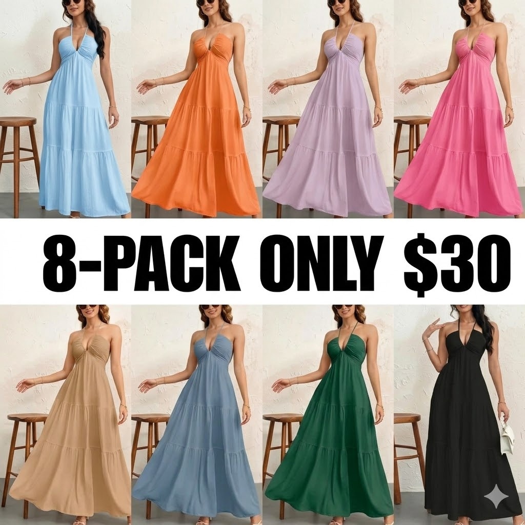 Women's Plain Dress, Summer Clothes Women