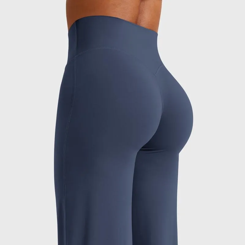 No Front Seam High Waist Straight Leg Gym Yoga Pants