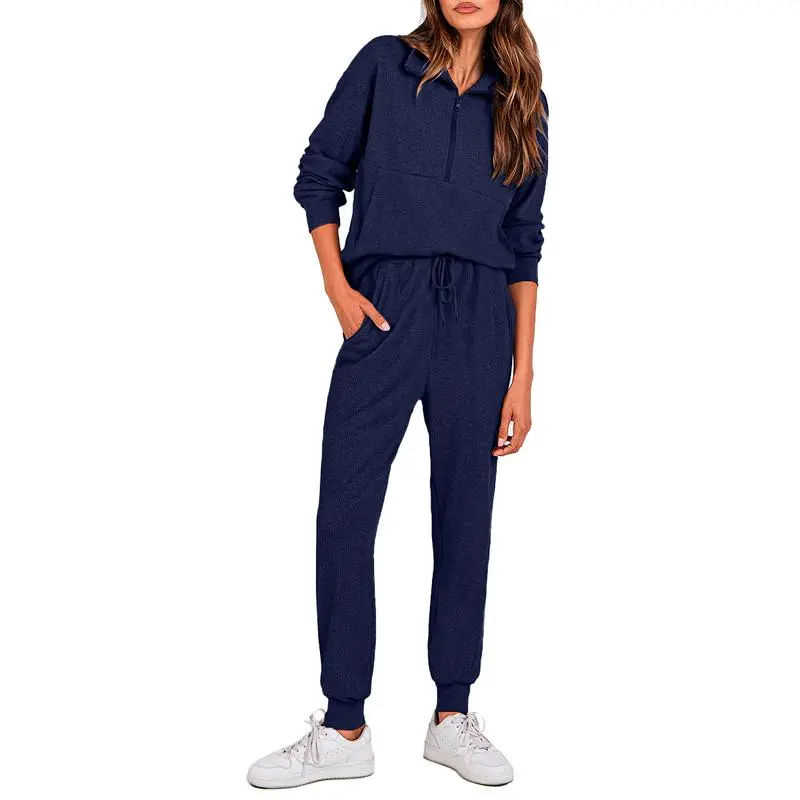 Women’s 2-Piece Half Zip Pullover & Jogger Pants Set