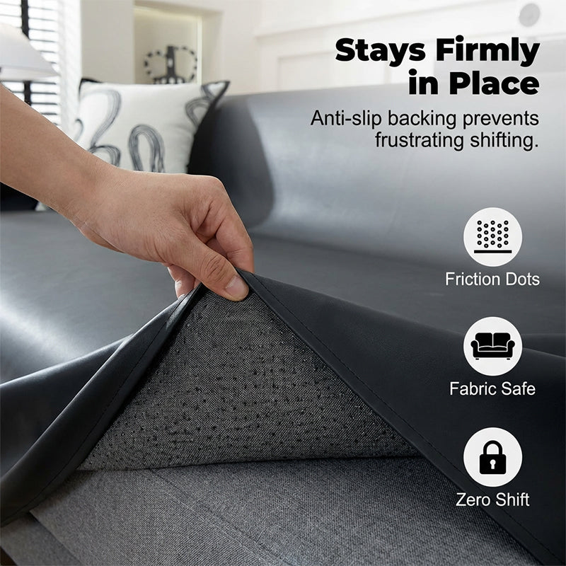 Faux Leather Non-Slip Sofa Cover