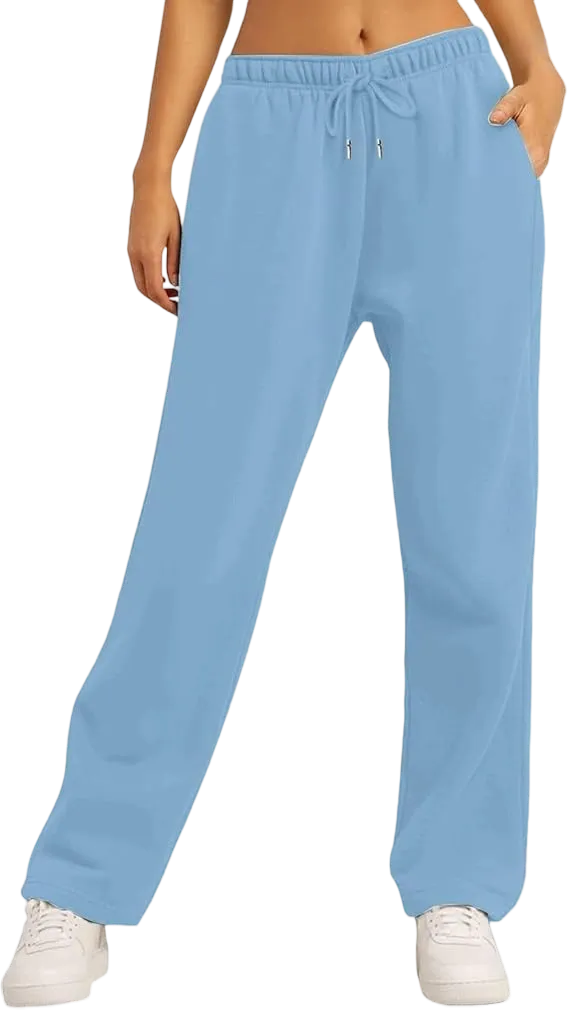 Women's Wide Leg Loose-Fit Fleece Sweatpants