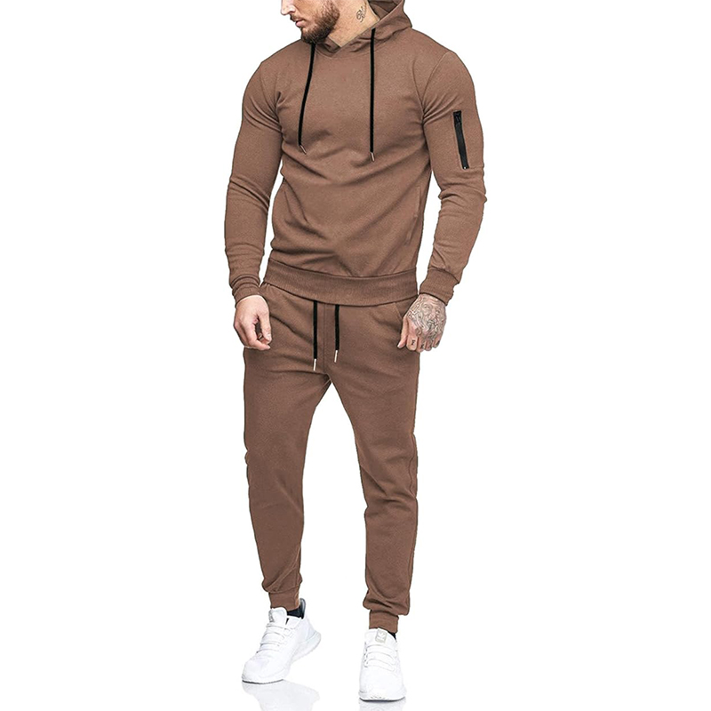 Men's 2-Pack Hooded Tracksuit Set, Lightweight Athletic Sweatsuits for Running & Casual Wear
