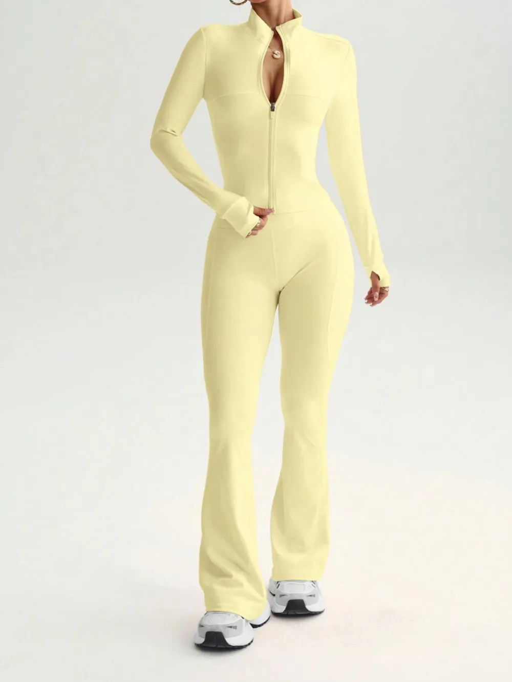 Women's Street Style 2-Piece Bodycon Activewear Set