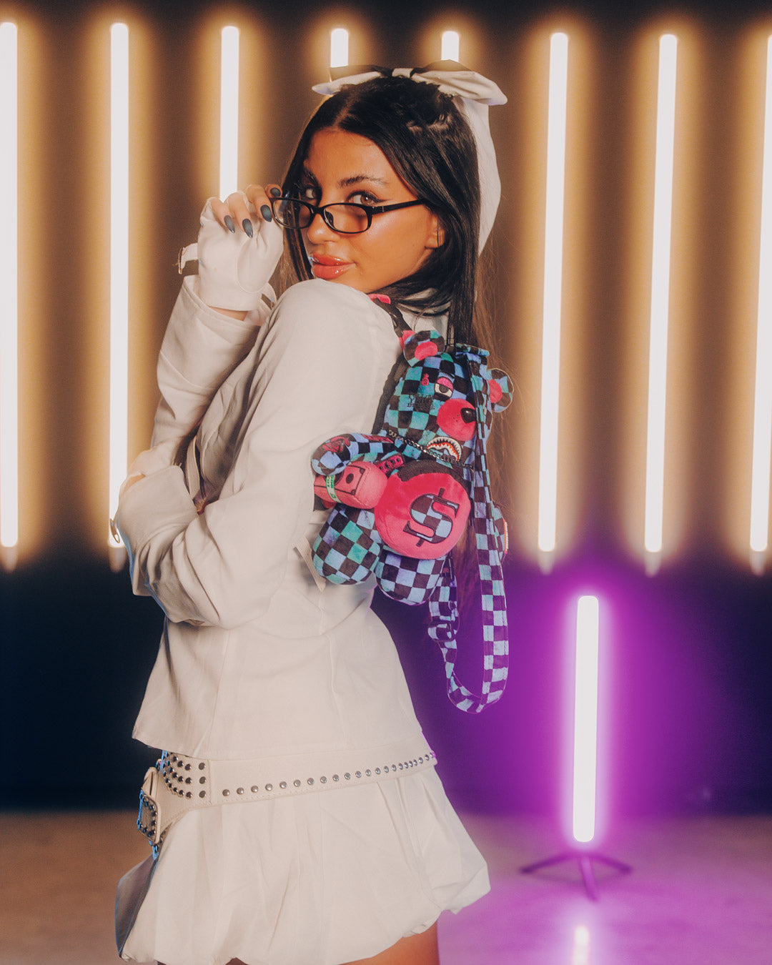 LUMINOUS HYPOTHESIS BEAR CUB BACKPACK