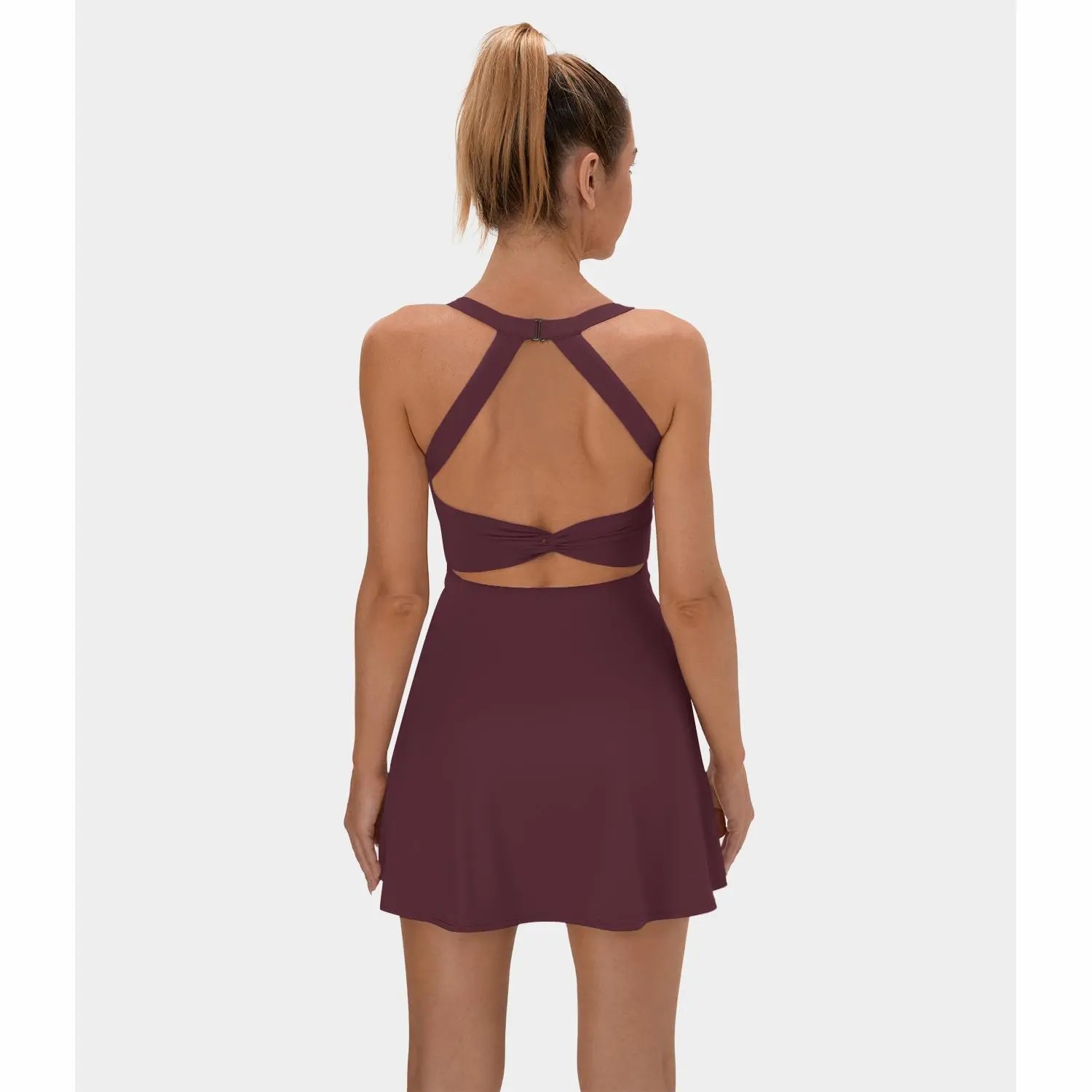 🔥Backless Sleeveless Criss Cross Active Spring Dresses for Women
