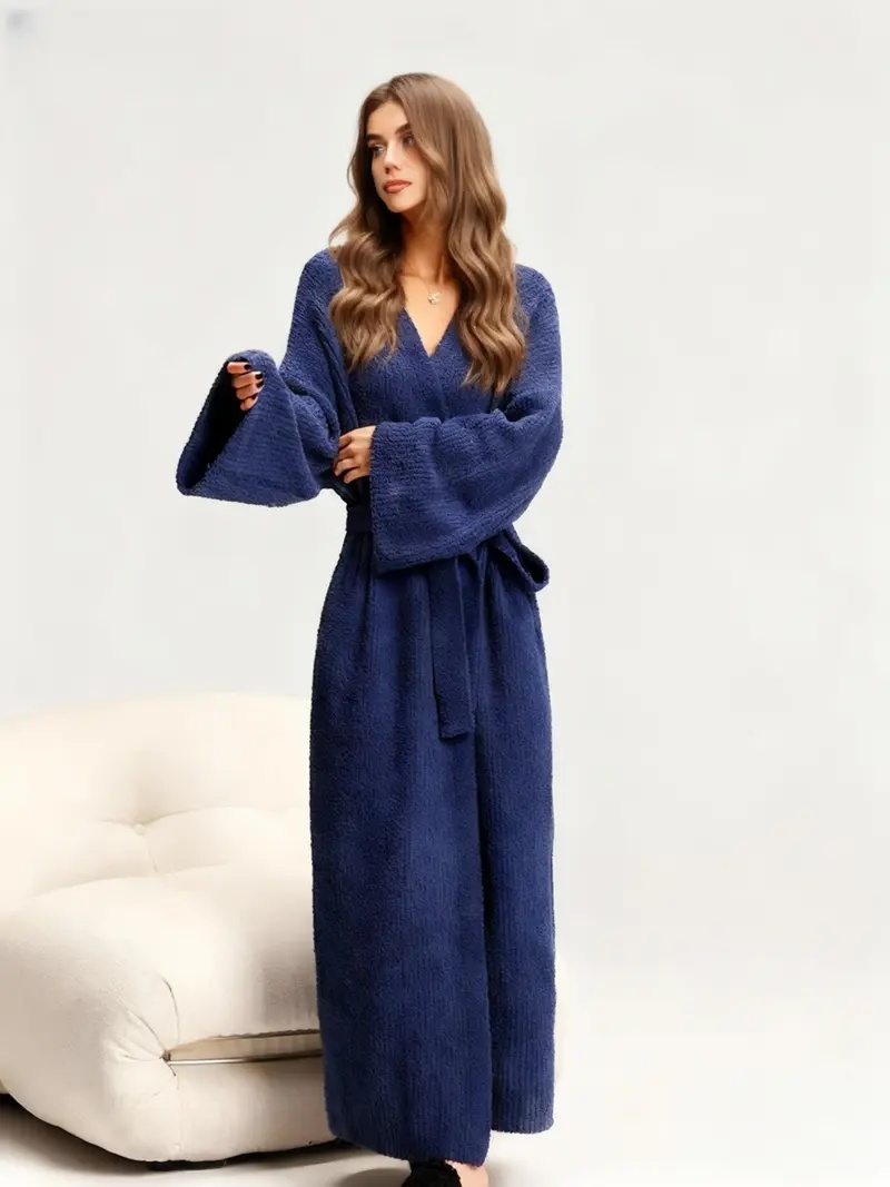 Women's Double-Sided Fleece Robe