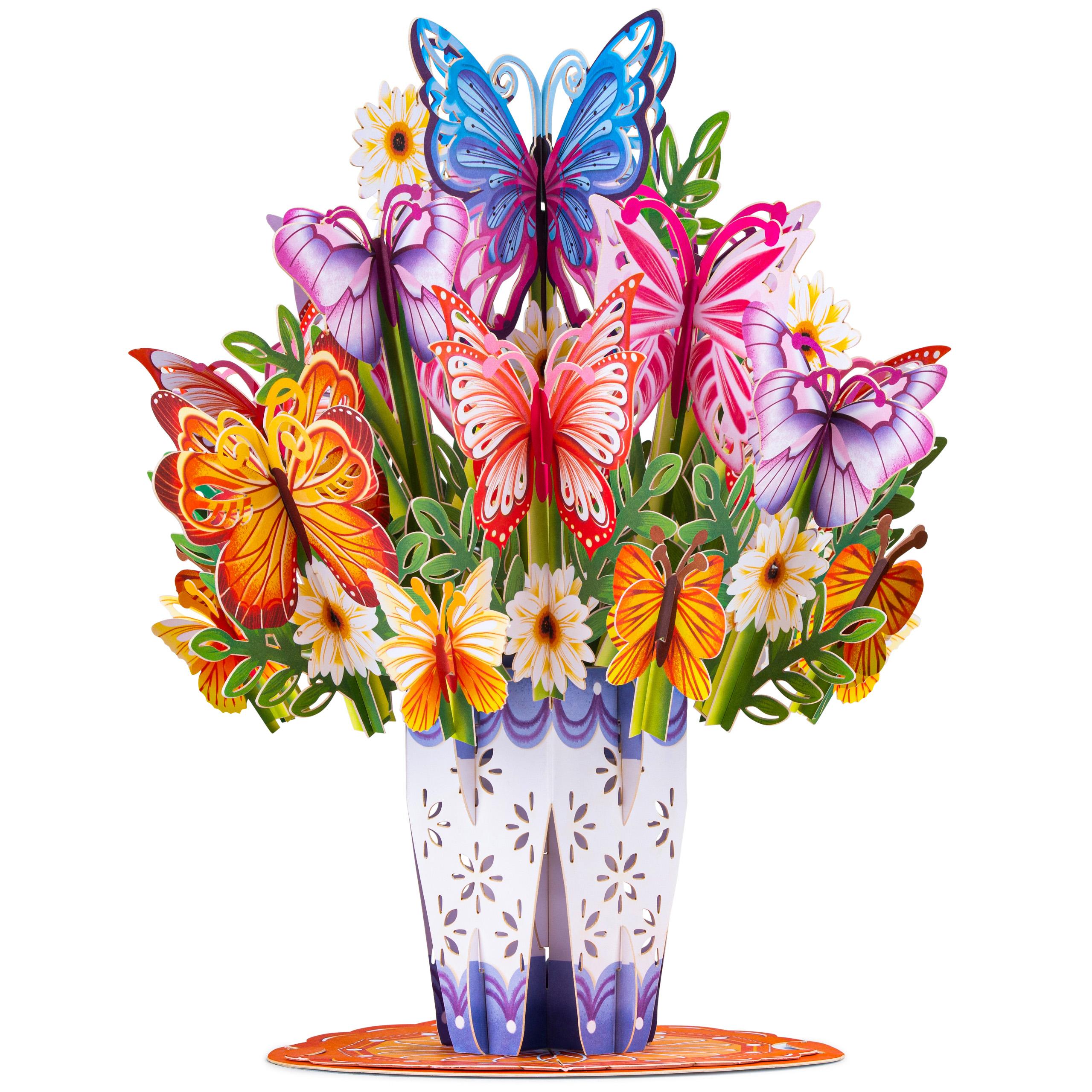 Paper Love HugePop Tulip Flower Pop Up Card with Detachable 3D Paper Bouquet 10