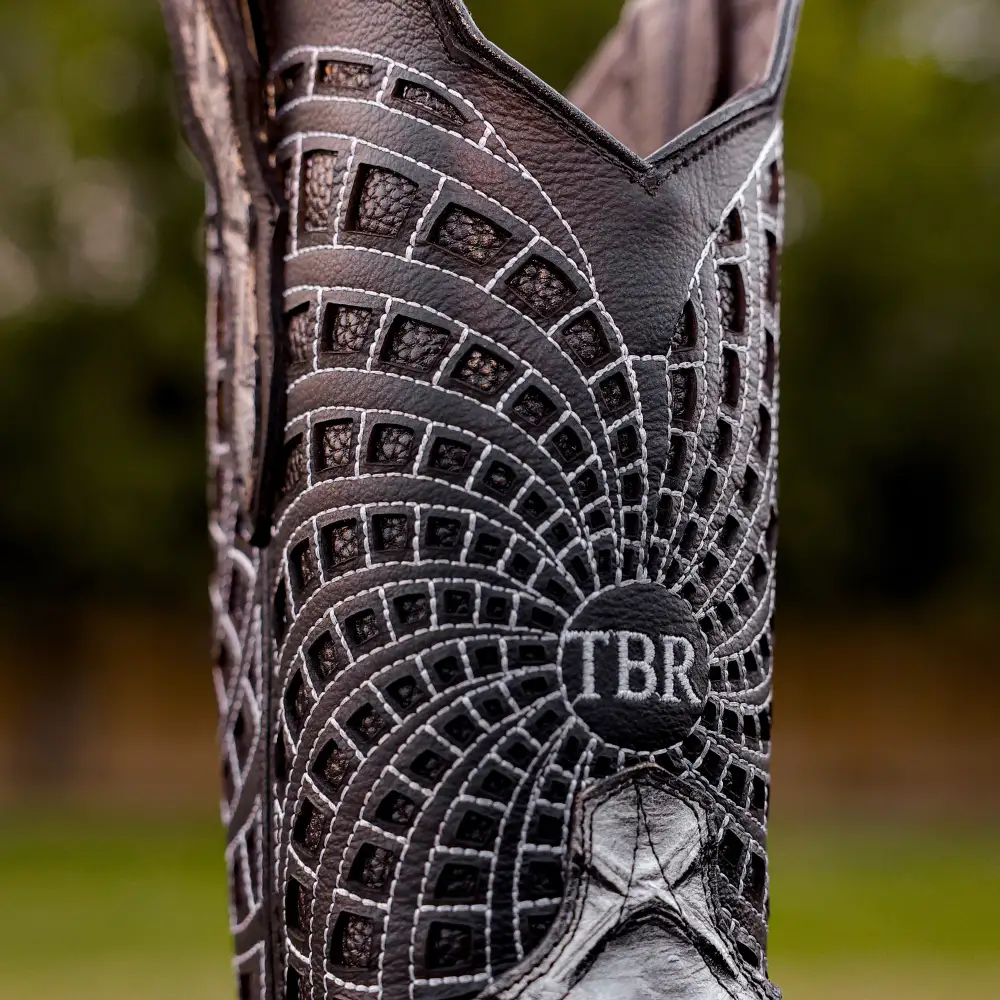 Eclipse Pirarucu Leather Boots - Square Toe