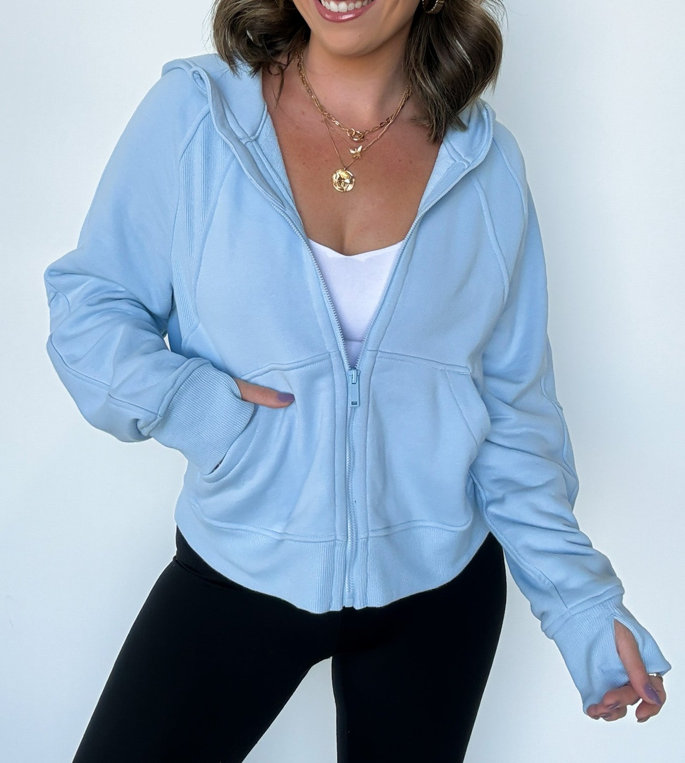 French Terry Zip Up Hoodie