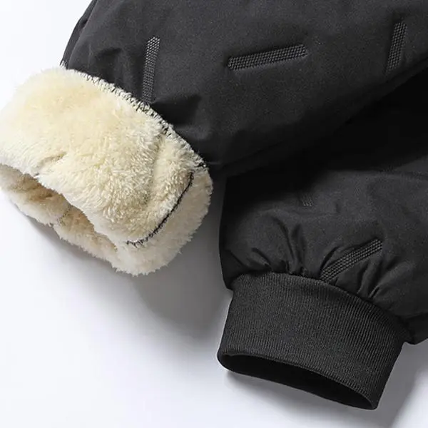 Men's 3-Pack Fleece-Lined Snow Pants - Fleece Lining, Drawstring Waistband, Ideal for Winter Sports & Casual Wear