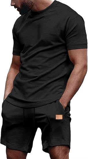 🌴Men’s Casual Summer 2-Piece Shirt & Shorts Set – Comfortable Everyday Outfit