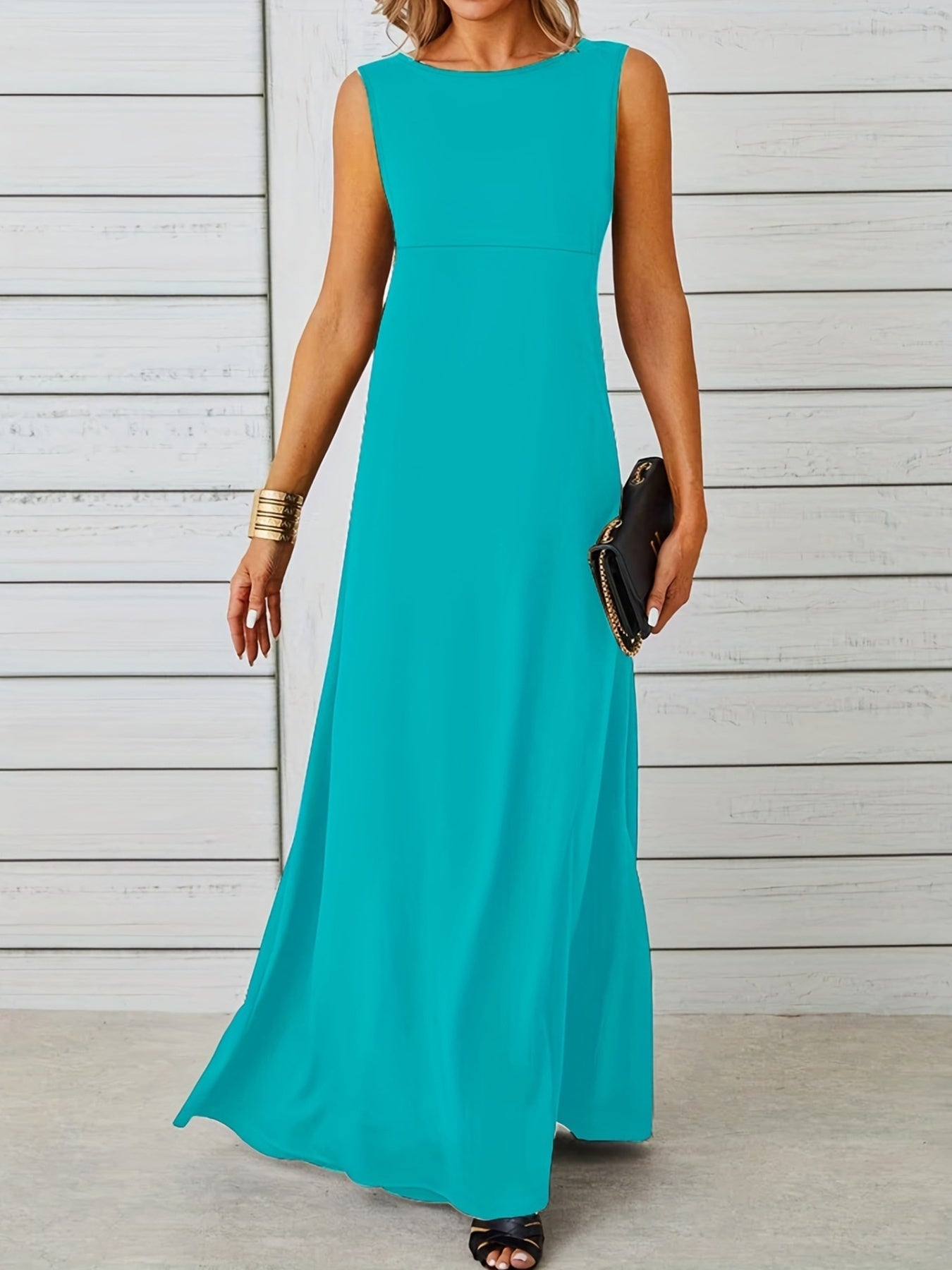 Sleeveless Flowy Maxi Dress